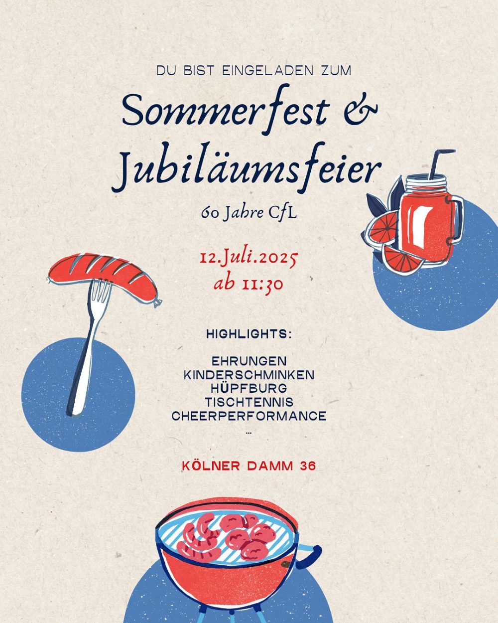 60 Jahre CfL Berlin 1965 e.V. – Sommerfest am 12.07.2025